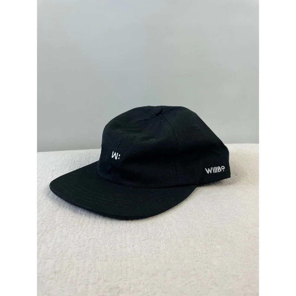 Willbo William Bowen Mens Black Canvas Baseball Cap Hat Made in USA Adjustable